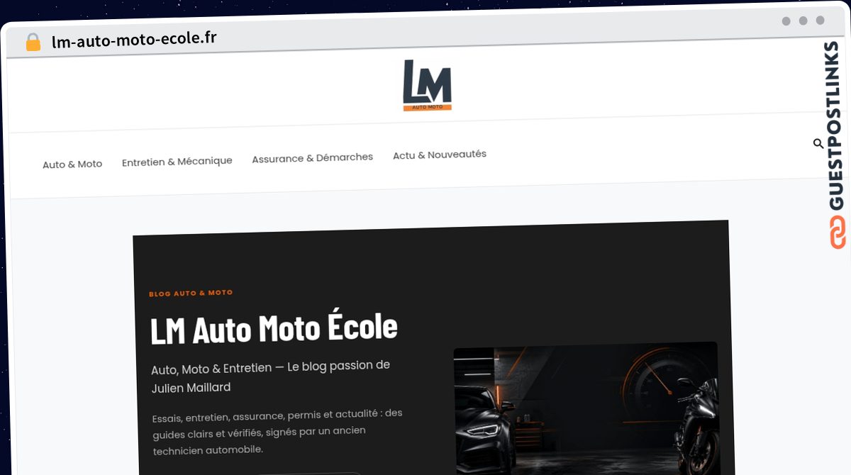 Publish Guest Post on lm-auto-moto-ecole.fr