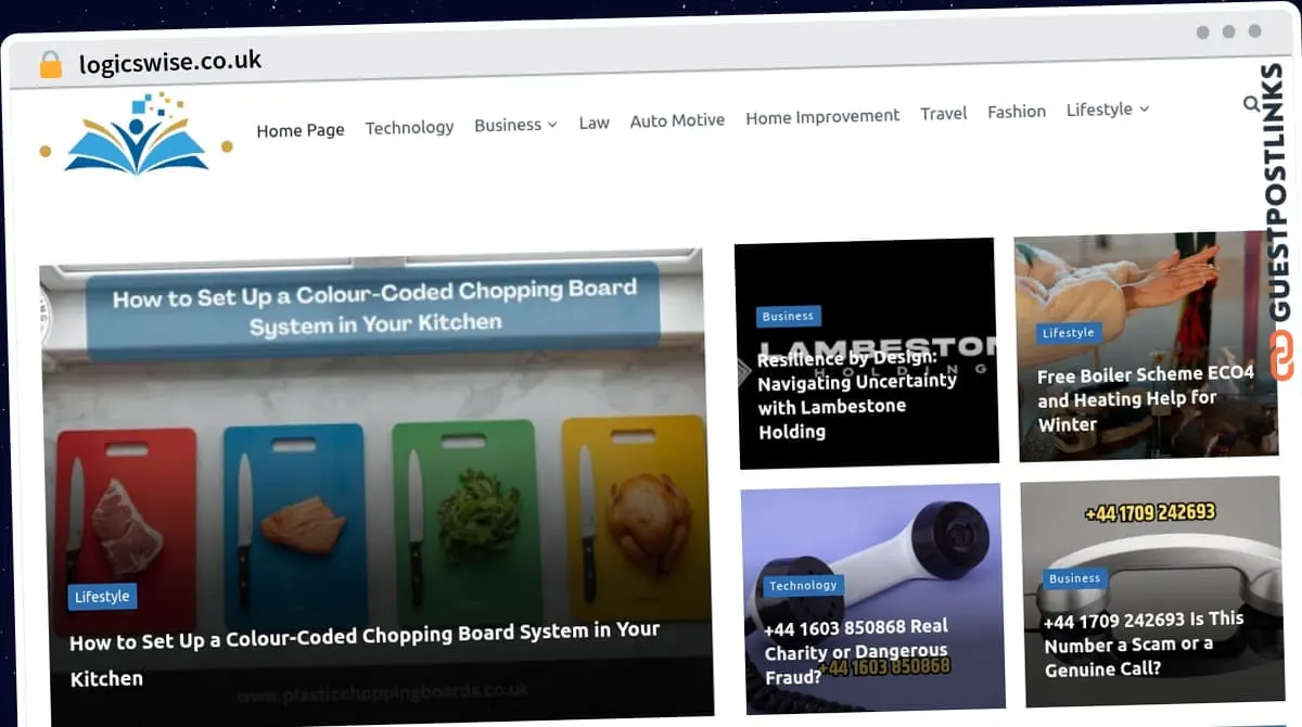 Publish Guest Post on logicswise.co.uk