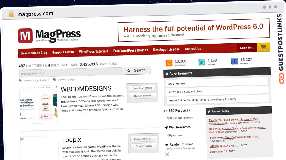 Publish Guest Post on magpress.com