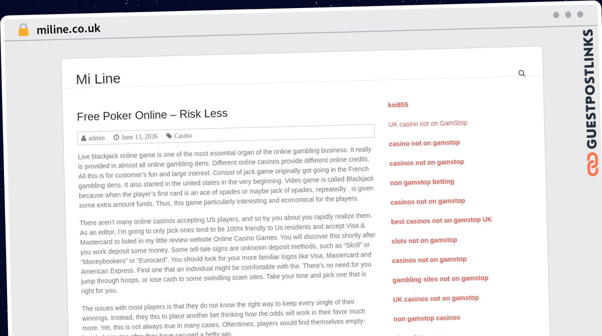 Publish Guest Post on miline.co.uk