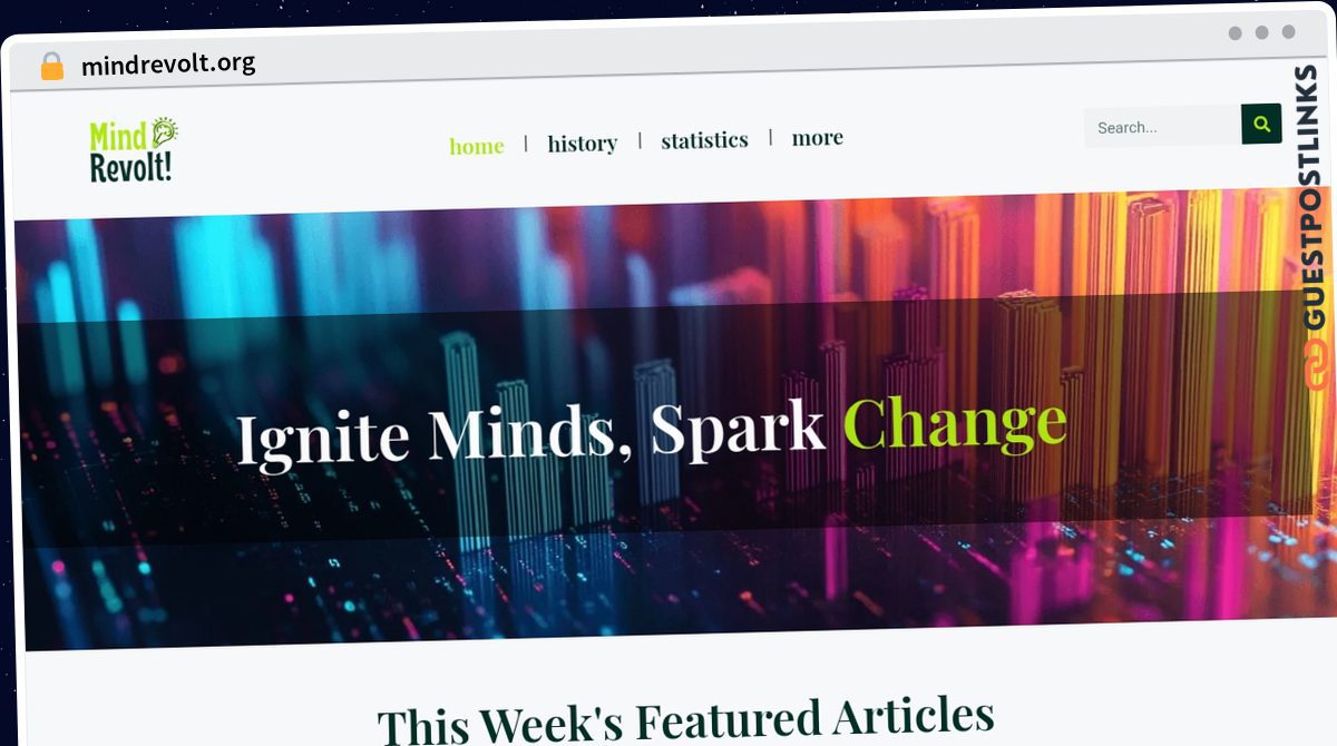 Publish Guest Post on mindrevolt.org