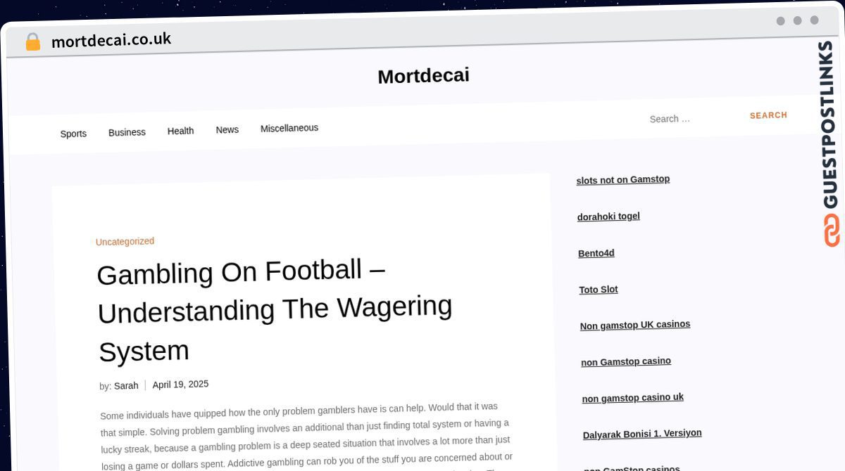 Publish Guest Post on mortdecai.co.uk