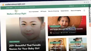 Publish Guest Post on mothersalwaysright.com