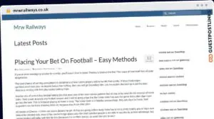 Publish Guest Post on mrwrailways.co.uk