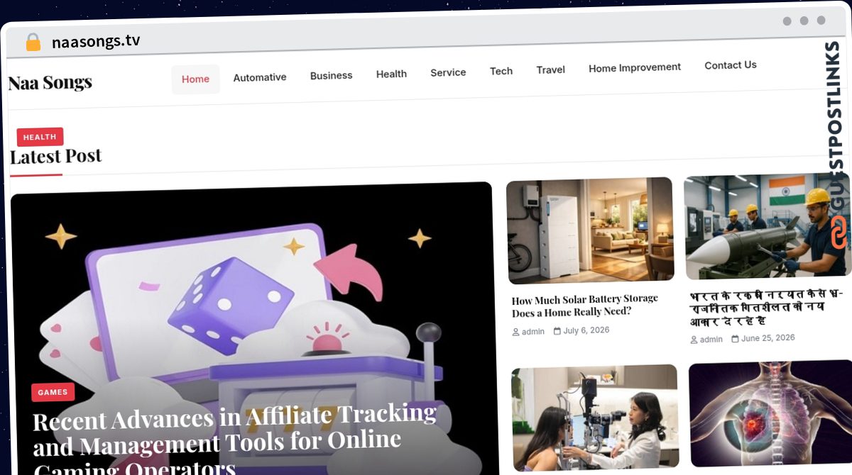Publish Guest Post on naasongs.tv