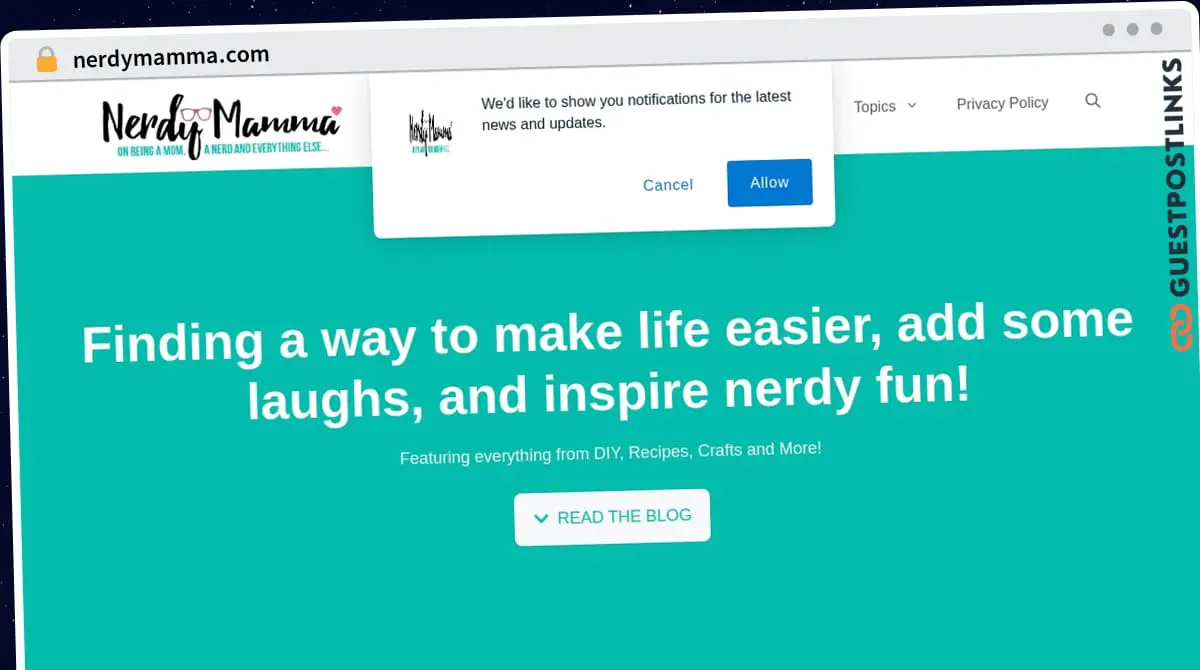 Publish Guest Post on nerdymamma.com