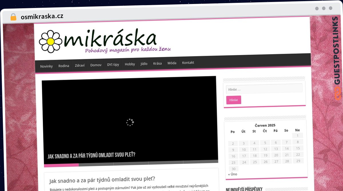 Publish Guest Post on osmikraska.cz