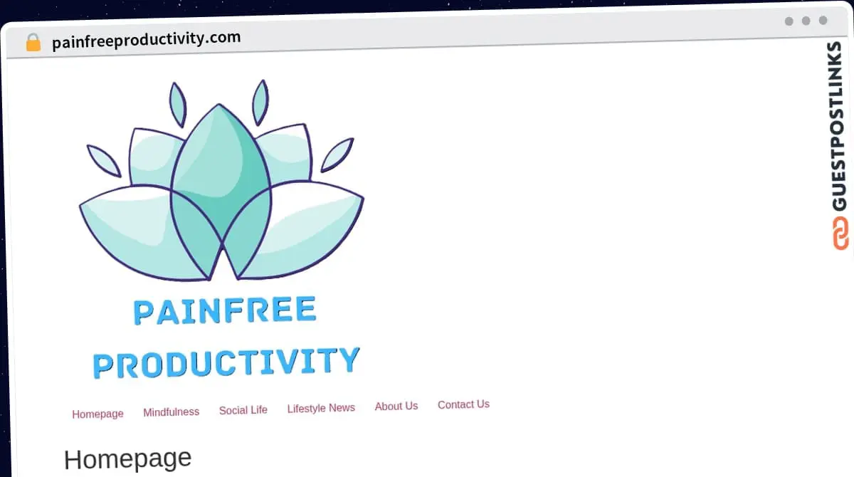 Publish Guest Post on painfreeproductivity.com