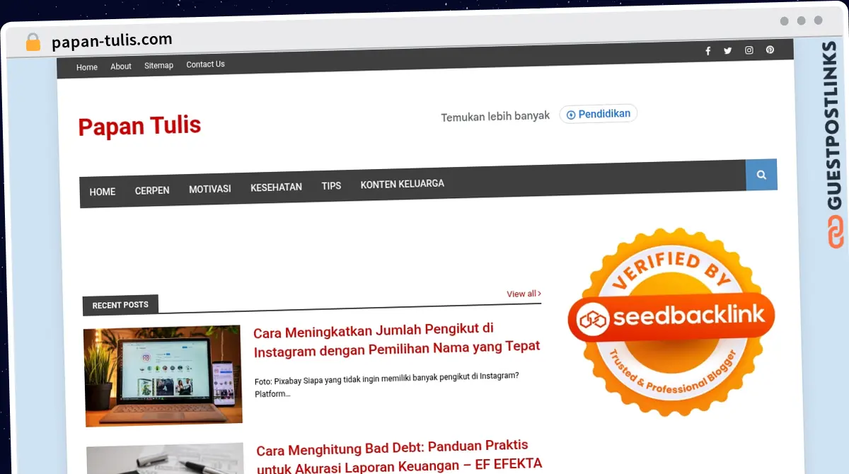 Publish Guest Post on papan-tulis.com