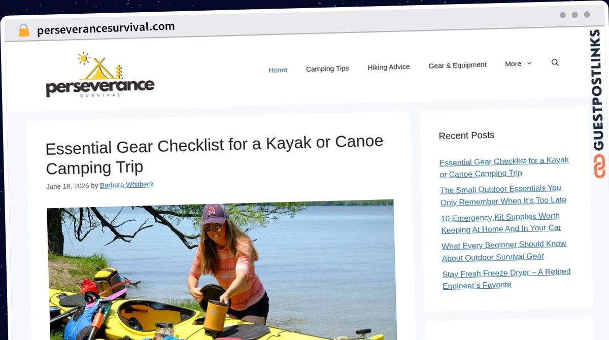 Publish Guest Post on perseverancesurvival.com