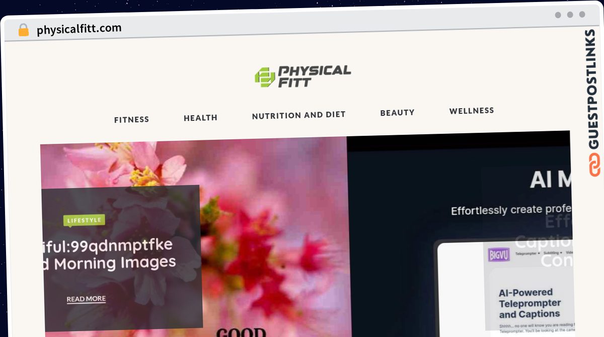 Publish Guest Post on physicalfitt.com