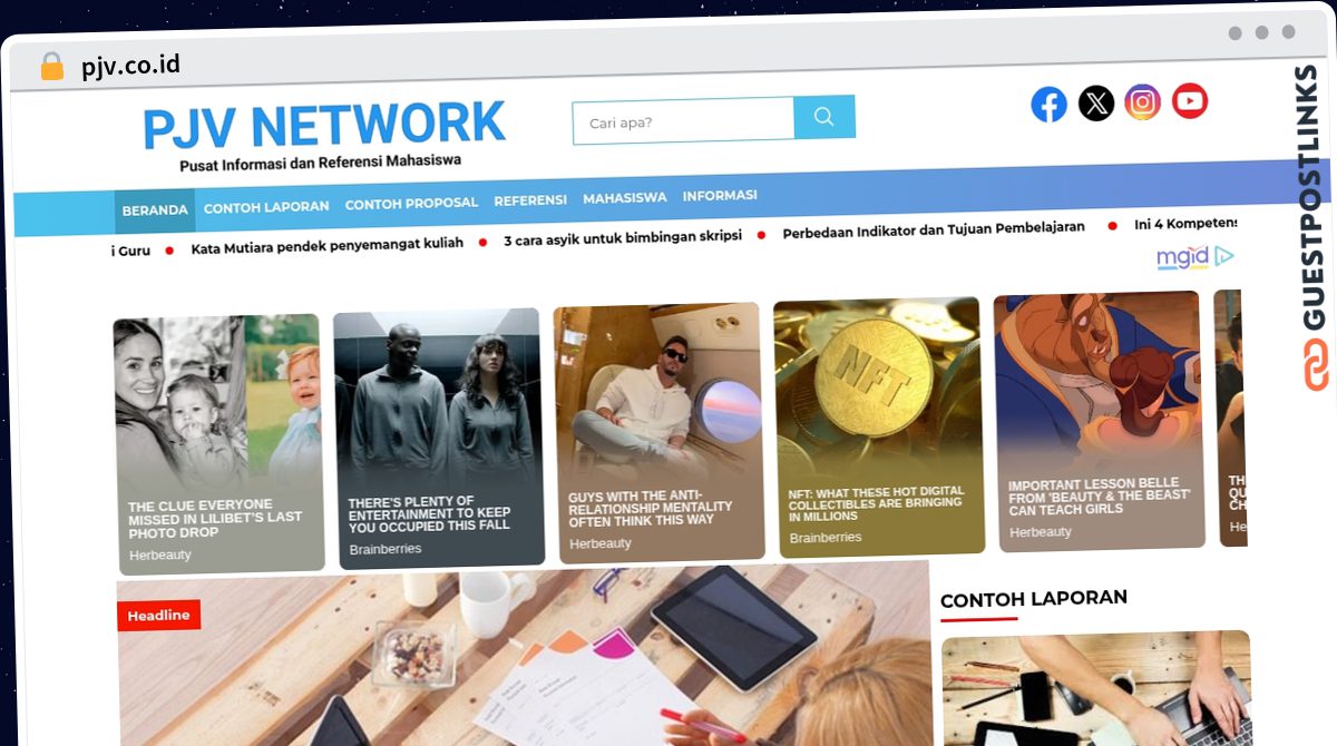 Publish Guest Post on pjv.co.id