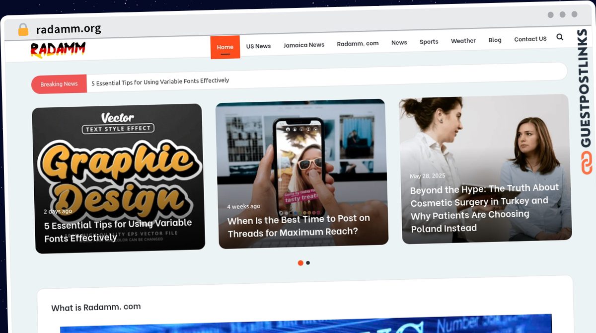 Publish Guest Post on radamm.org
