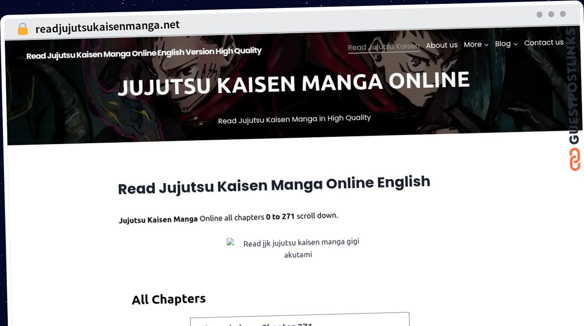 Publish Guest Post on readjujutsukaisenmanga.net