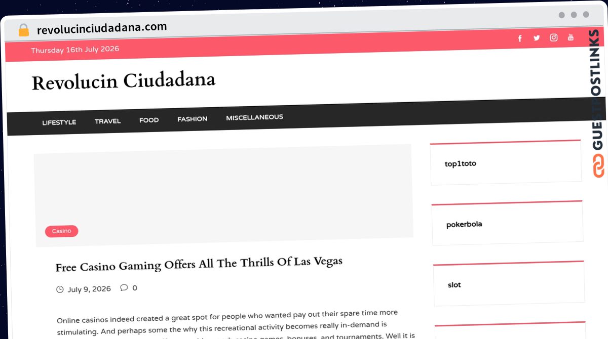 Publish Guest Post on revolucinciudadana.com