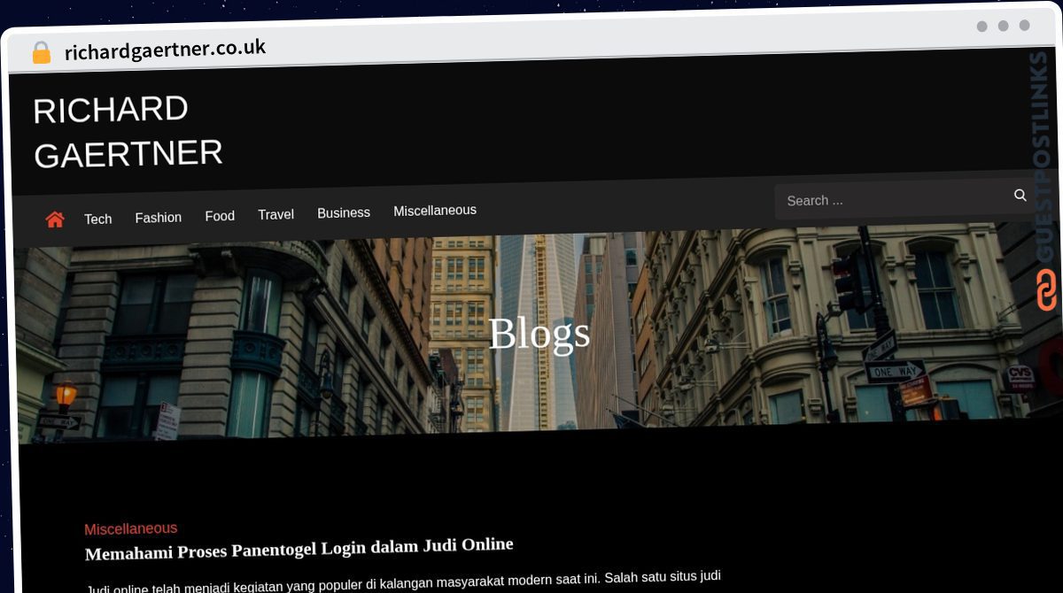 Publish Guest Post on richardgaertner.co.uk