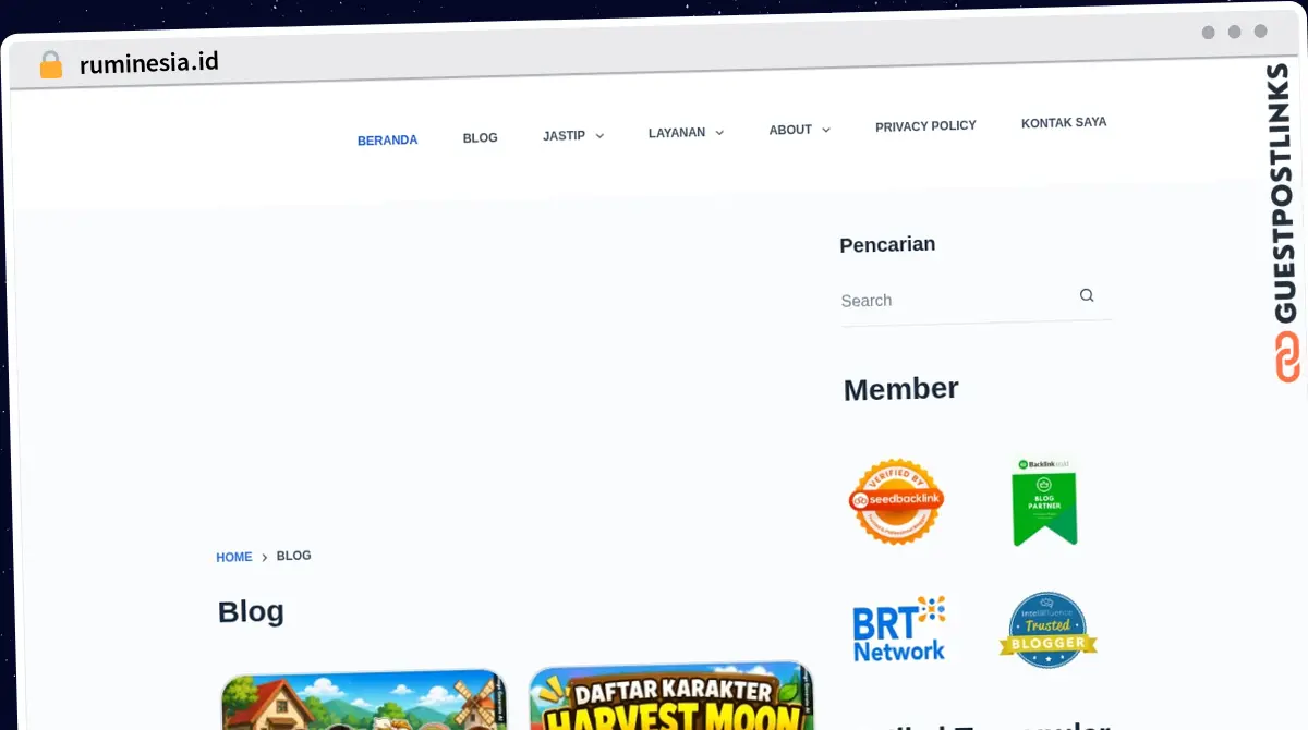 Publish Guest Post on ruminesia.id