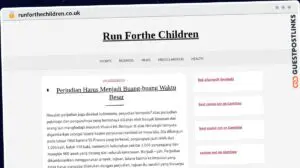 Publish Guest Post on runforthechildren.co.uk