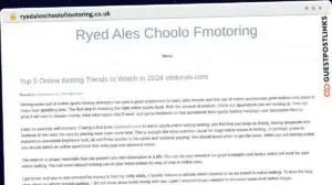 Publish Guest Post on ryedaleschoolofmotoring.co.uk