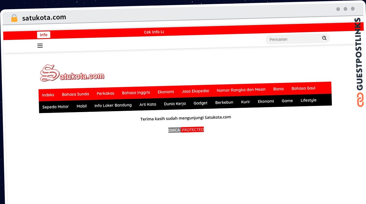 Publish Guest Post on satukota.com