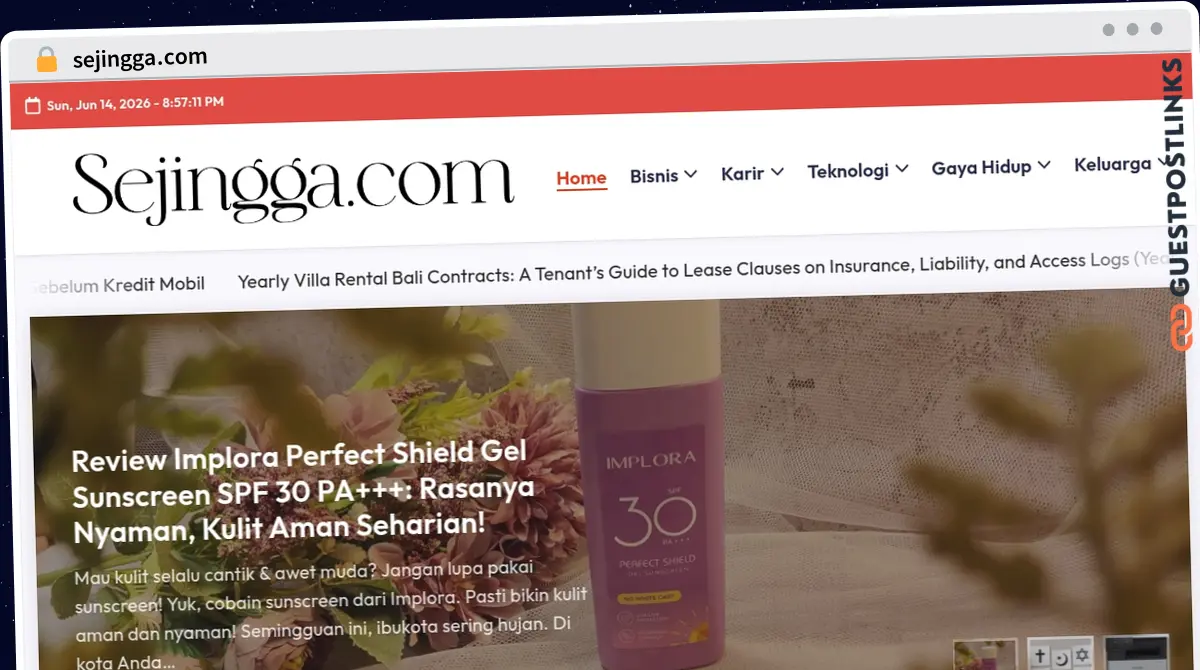 Publish Guest Post on sejingga.com