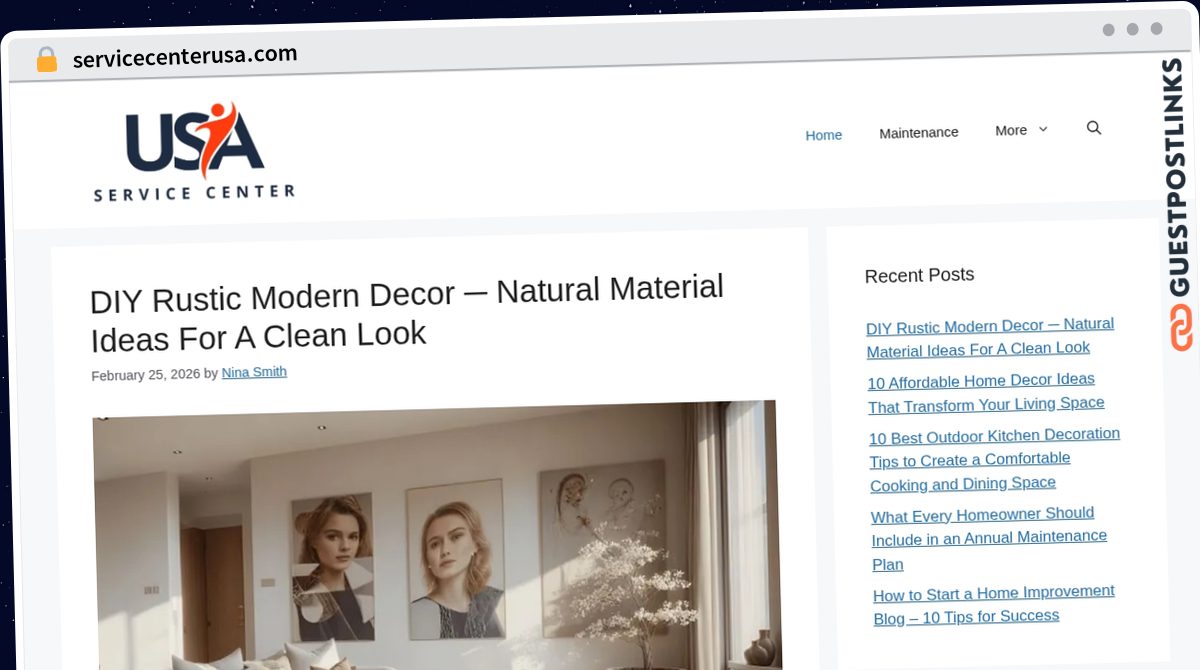 Publish Guest Post on servicecenterusa.com