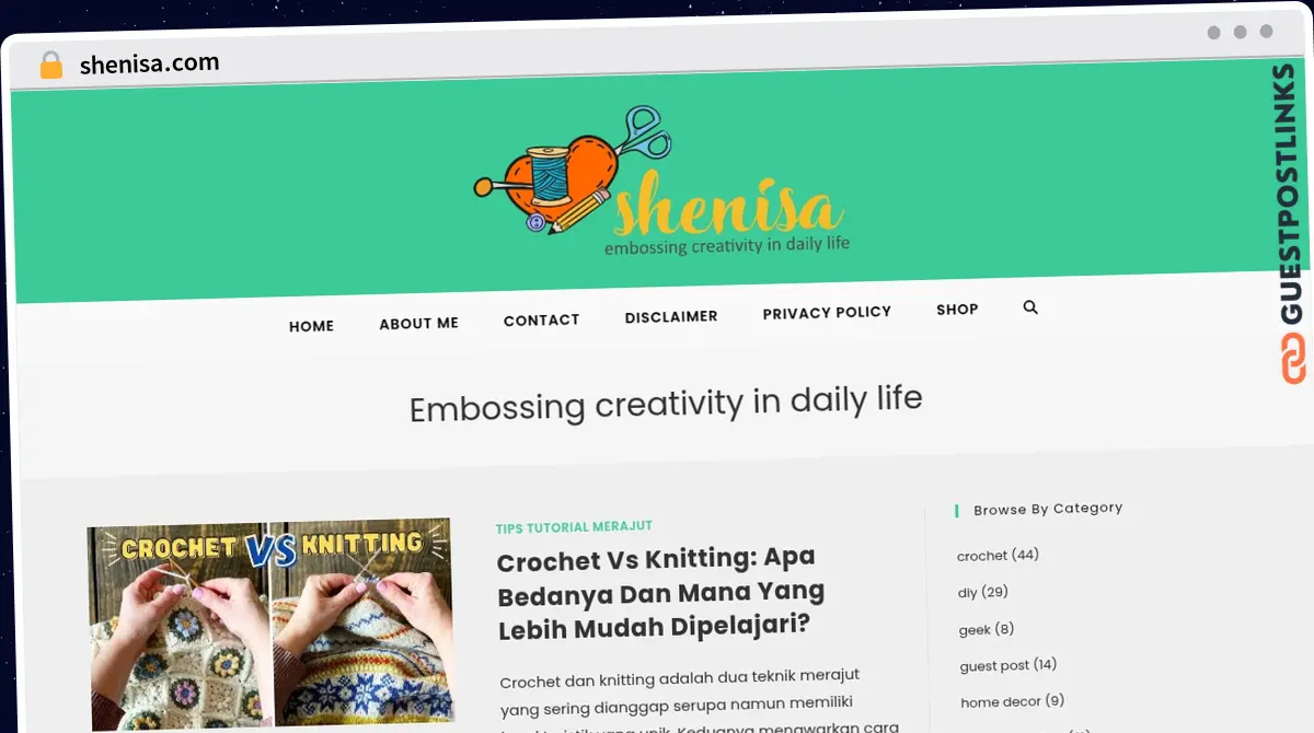 Publish Guest Post on shenisa.com