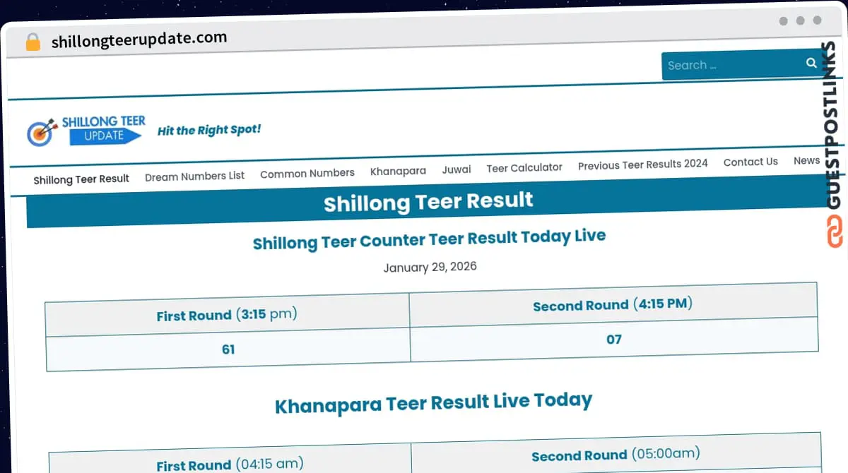 Publish Guest Post on shillongteerupdate.com