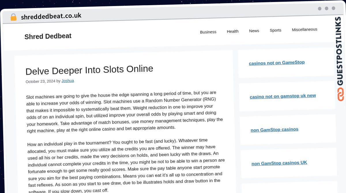 Publish Guest Post on shreddedbeat.co.uk
