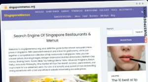 Publish Guest Post on singaporemenus.org