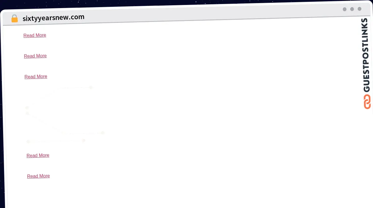Publish Guest Post on sixtyyearsnew.com