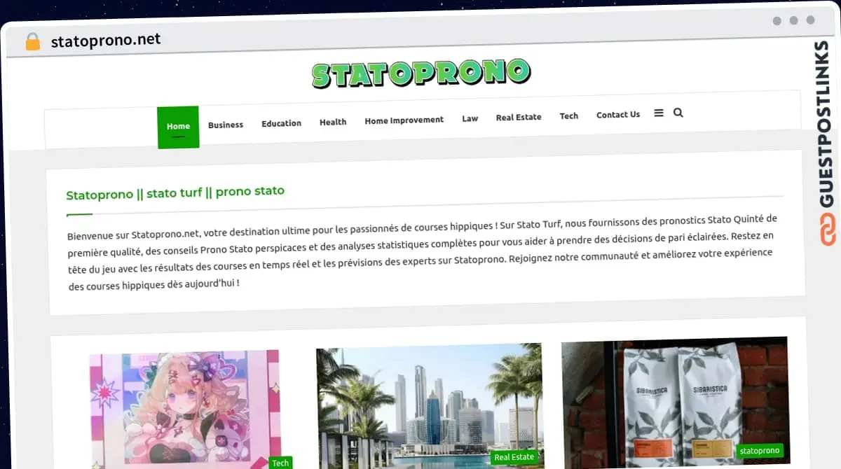 Publish Guest Post on statoprono.net