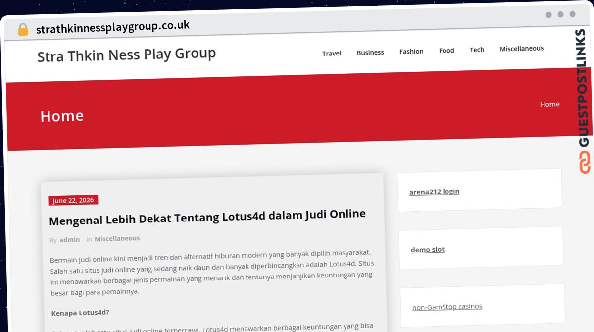 Publish Guest Post on strathkinnessplaygroup.co.uk