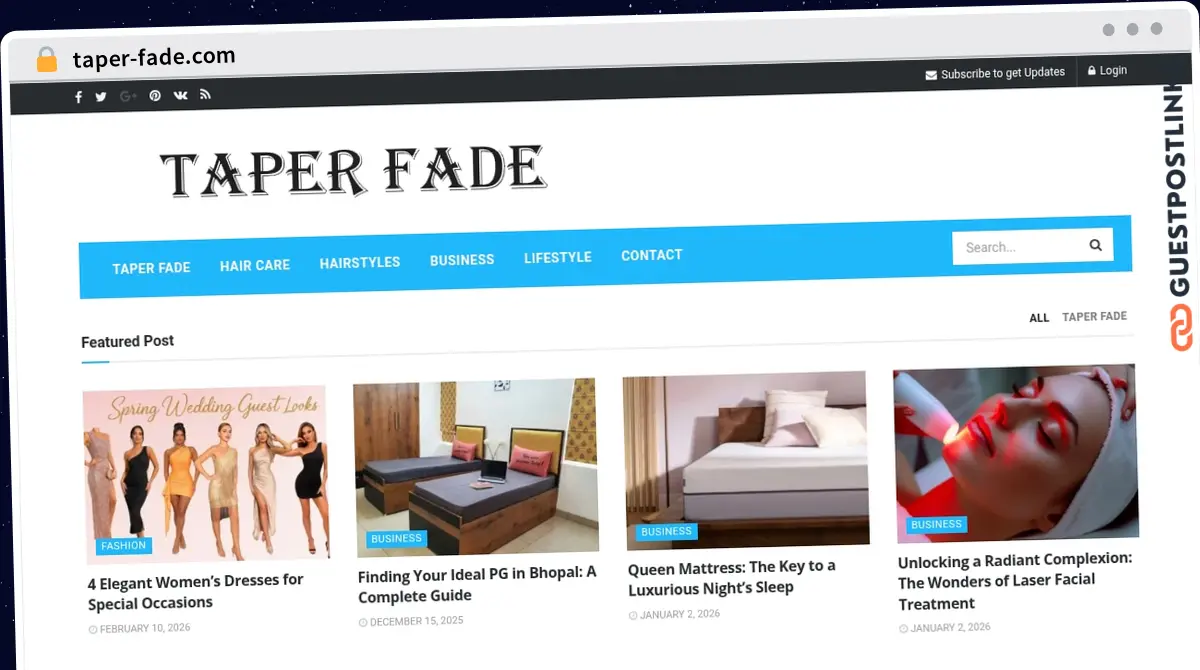 Publish Guest Post on taper-fade.com