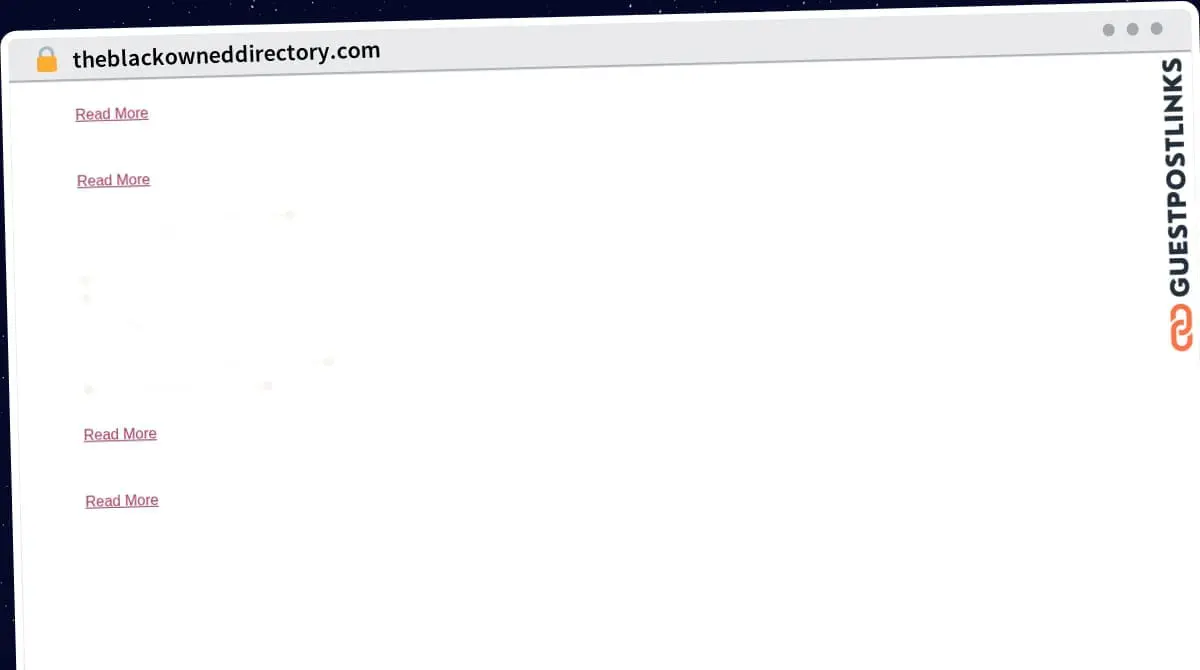 Publish Guest Post on theblackowneddirectory.com