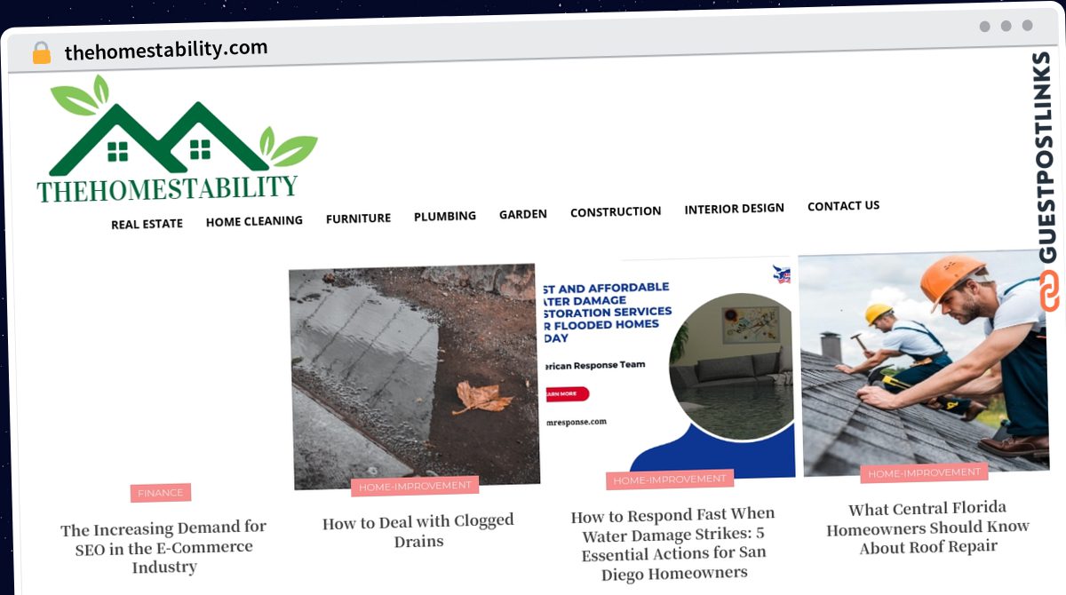 Publish Guest Post on thehomestability.com