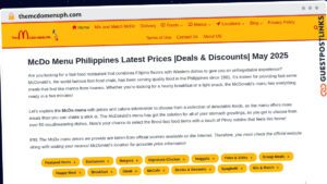 Publish Guest Post on themcdomenuph.com