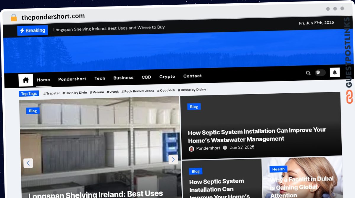 Publish Guest Post on thepondershort.com