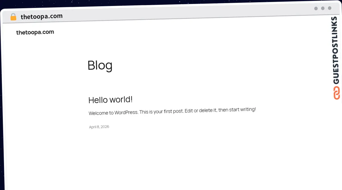Publish Guest Post on thetoopa.com
