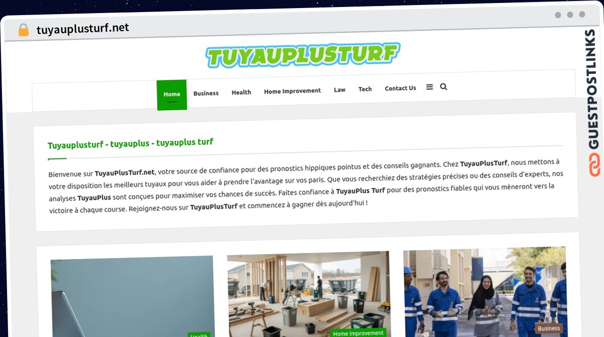 Publish Guest Post on tuyauplusturf.net