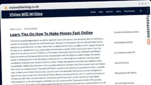 Publish Guest Post on visionwillwriting.co.uk