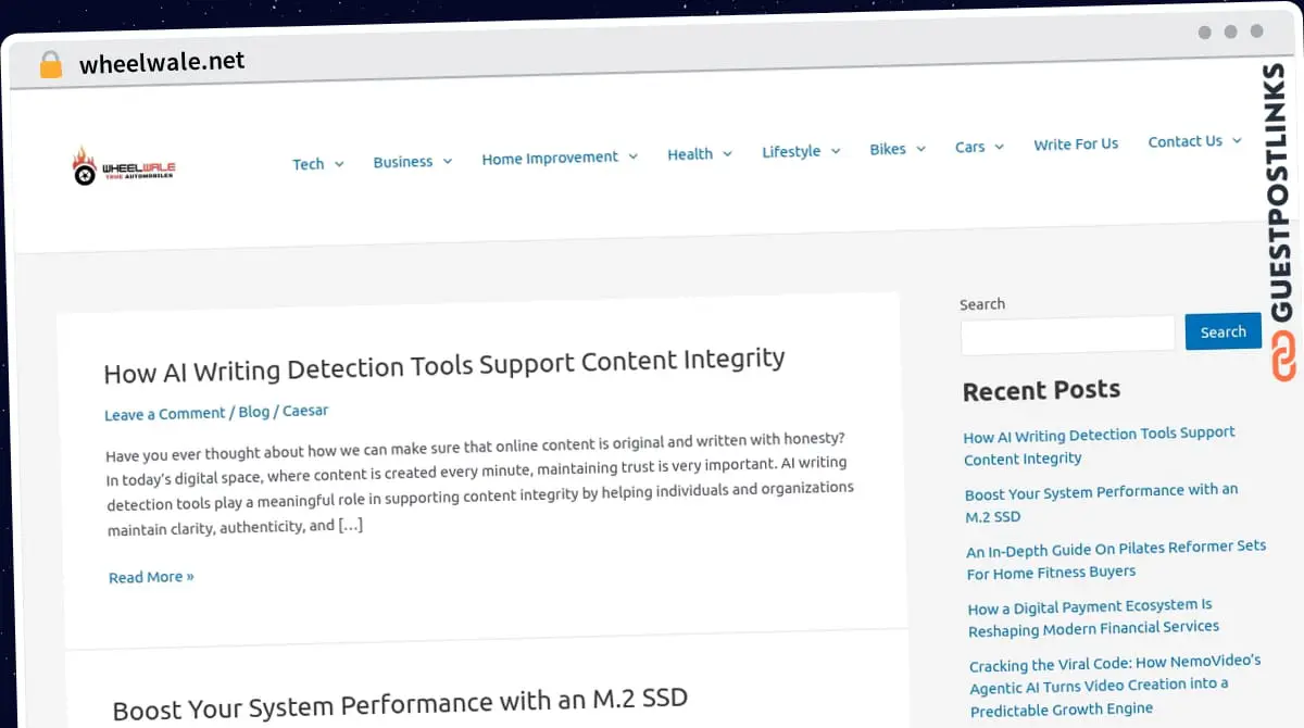 Publish Guest Post on wheelwale.net