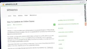 Publish Guest Post on whfabrics.co.uk