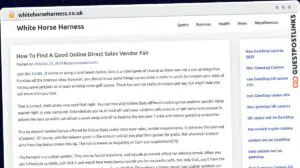 Publish Guest Post on whitehorseharness.co.uk