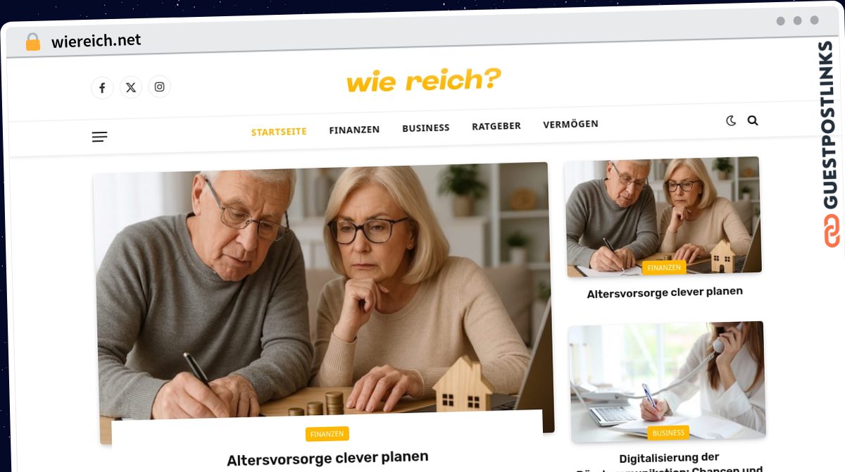 Publish Guest Post on wiereich.net