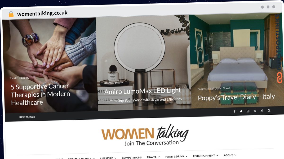 Publish Guest Post on womentalking.co.uk