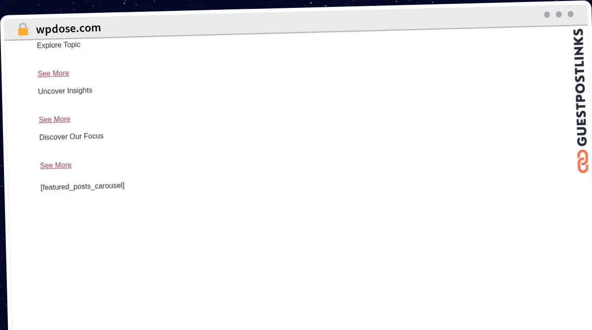 Publish Guest Post on wpdose.com