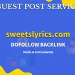 Buy Guest Post on sweetslyrics.com