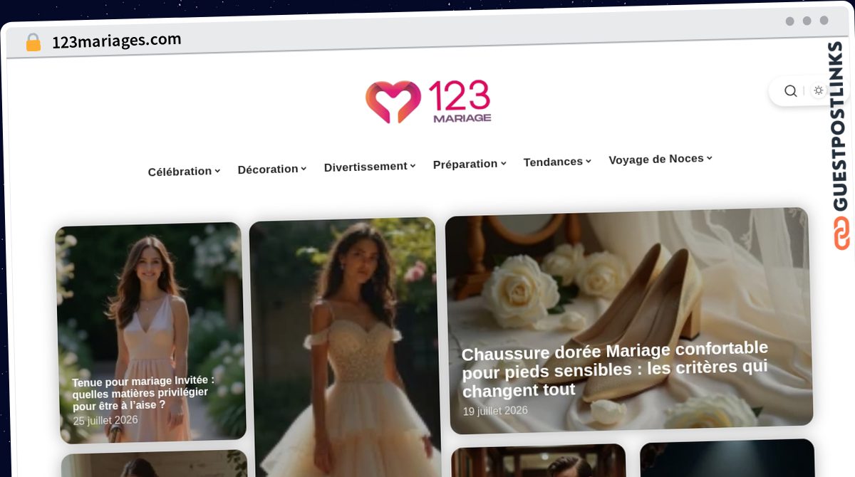 Publish Guest Post on 123mariages.com