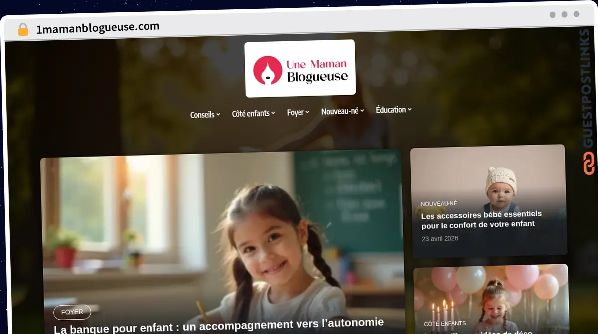 Publish Guest Post on 1mamanblogueuse.com